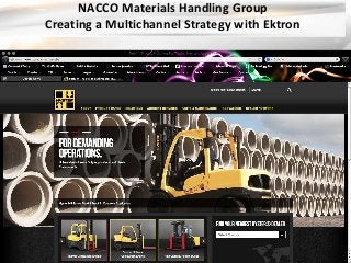 NACCO Materials Handling Group 
Creating a Multichannel Strategy with Ektron 
 