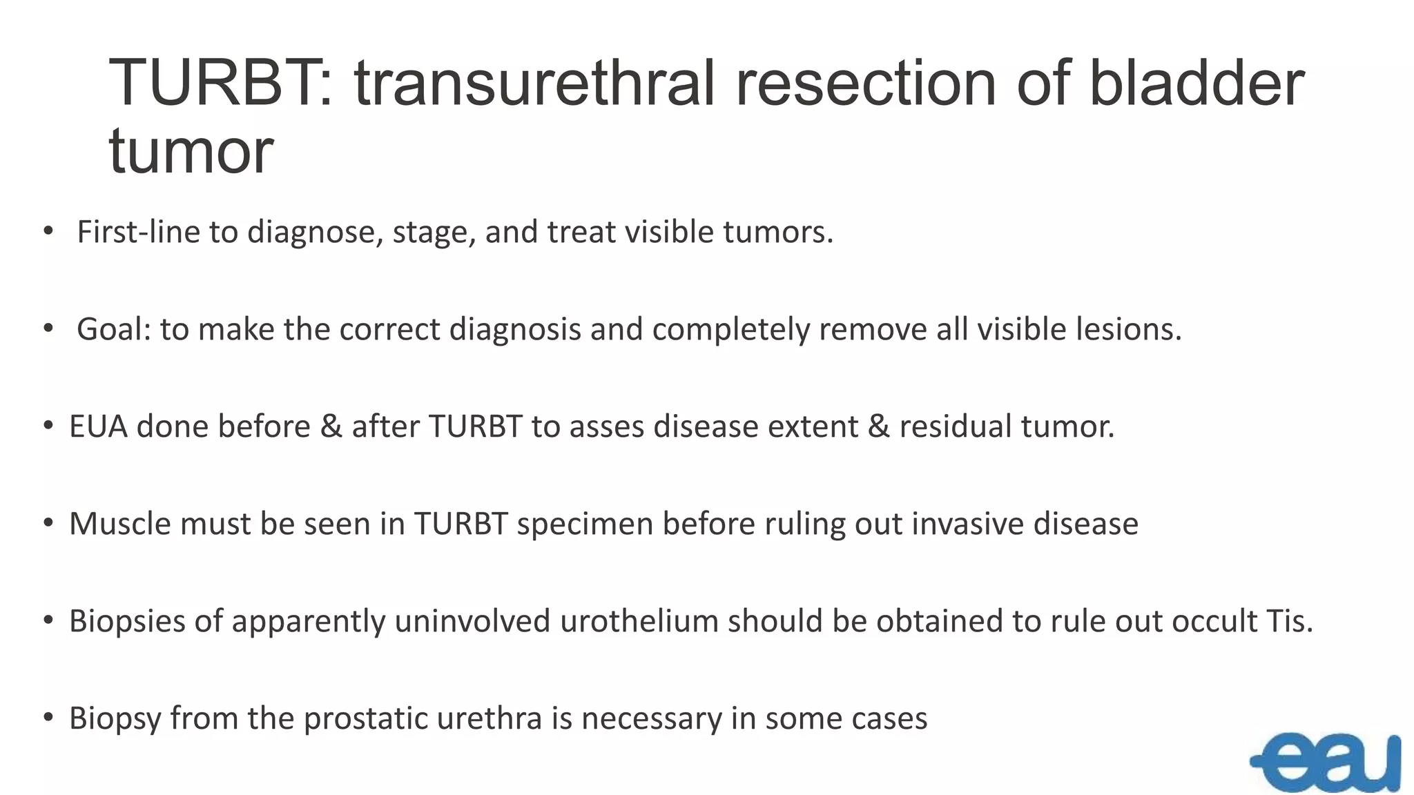 Nmibc, NON MUSCLE INVASIVE BLADDER CANCER | PPTX