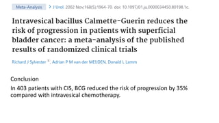 Nmibc, NON MUSCLE INVASIVE BLADDER CANCER | PPTX