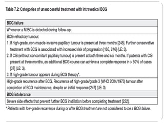 Management of Non Muscle Invasive Bladder Cancer | PPTX