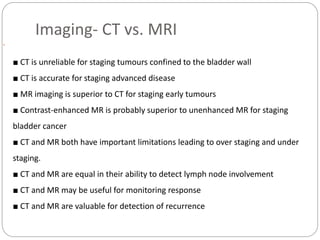 Management of Non Muscle Invasive Bladder Cancer | PPTX
