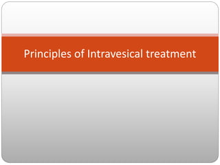Management of Non Muscle Invasive Bladder Cancer | PPTX