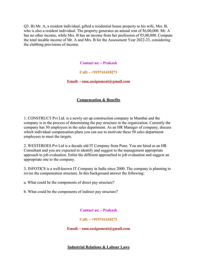 Nmims Customized Assignment June 2023 Pdf