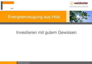 Der Initiator  Geschäftsführer Dipl. Kfm. Andreas Brinke Die NMI Capital GmbH ist ein Emissionshaus für geschlossene Fonds mit Sitz in Hamburg.  Wir bieten Anlegern die Möglichkeit mit einer Kapitalanlage an den Wachstumsmärkten Erneuerbare Energien und Energieeffizienz zu partizipieren Bankkaufmann (Commerzbank) . Unternehmensberater (Roland Berger) Leiter Fondskonzeption (HPC Capital) Geschäftsführer Treuhand (Hanseatische Fonds Beteiligungstreuhand)  