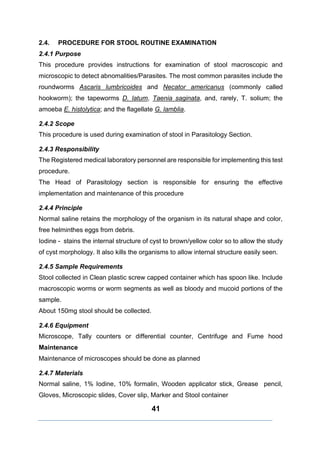 Mucoid Stool Routine NMLSOP FOR DISTRICT HOSPITAL LEVEL LABORATORY_JAN-2024.pdf