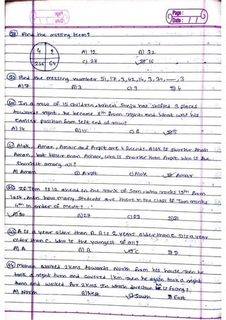 NMMC Bharati (General Aptitude Practice Questions)