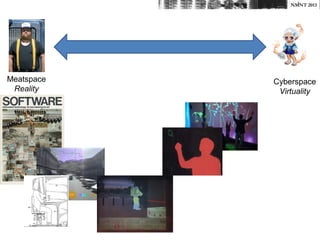 NMNT 2013




Meatspace   Cyberspace
 Reality     Virtuality
 