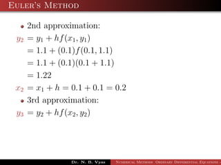 Numerical Methods - Oridnary Differential Equations - 2 | PDF