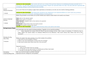 Nmp Notebook NMP-Q1-W3.docx Lesson Plan in National Mathematics Program | DOCX
