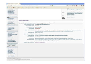 Autre exemple d’affichage pour
la catégorie « Proposition de
valeur »
(objets liés, nature des liens,
pas de requêtes préexistantes
pour cette catégorie)
 