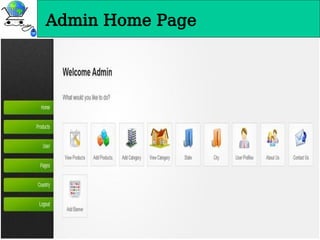 Admin Home Page
 