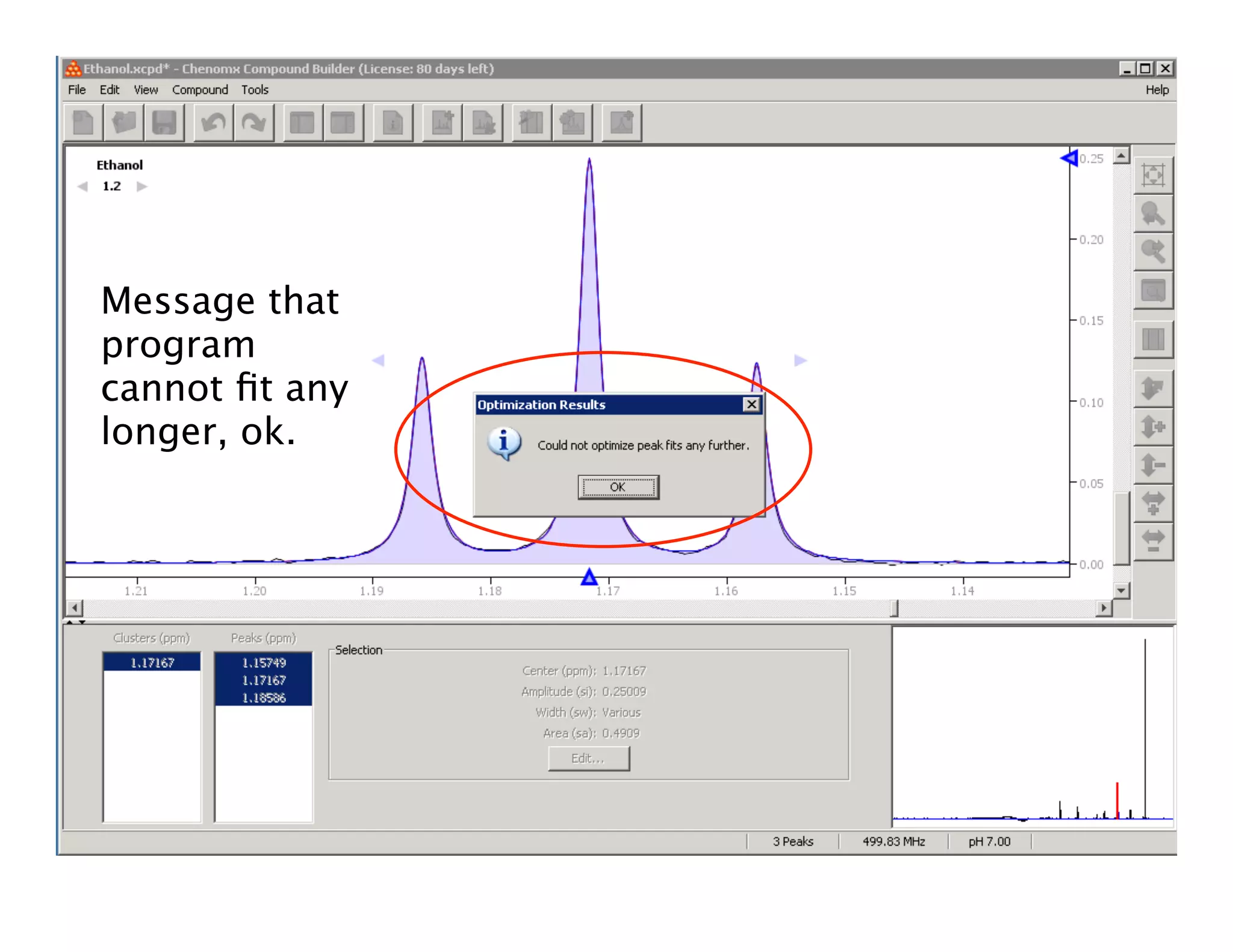 Message that
program
cannot ﬁt any
longer, ok.
 