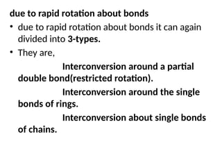 Restricted Bond Rotation NMR spectroscopy PPT MSC analytical chemistry | PPTX