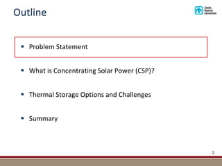 NMRESGI_Concentrating Solar Power and Thermal Energy Storage_Ho | PDF