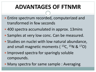 Nmr nuclear magnetic resonance spectroscopy | PPTX