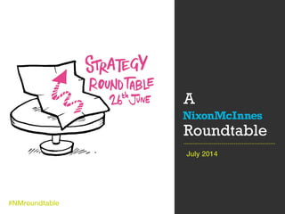 #NMroundtable
#NMroundtable
A
Roundtable
July 2014
 