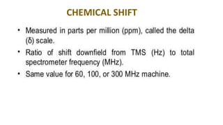CHEMICAL SHIFT
 