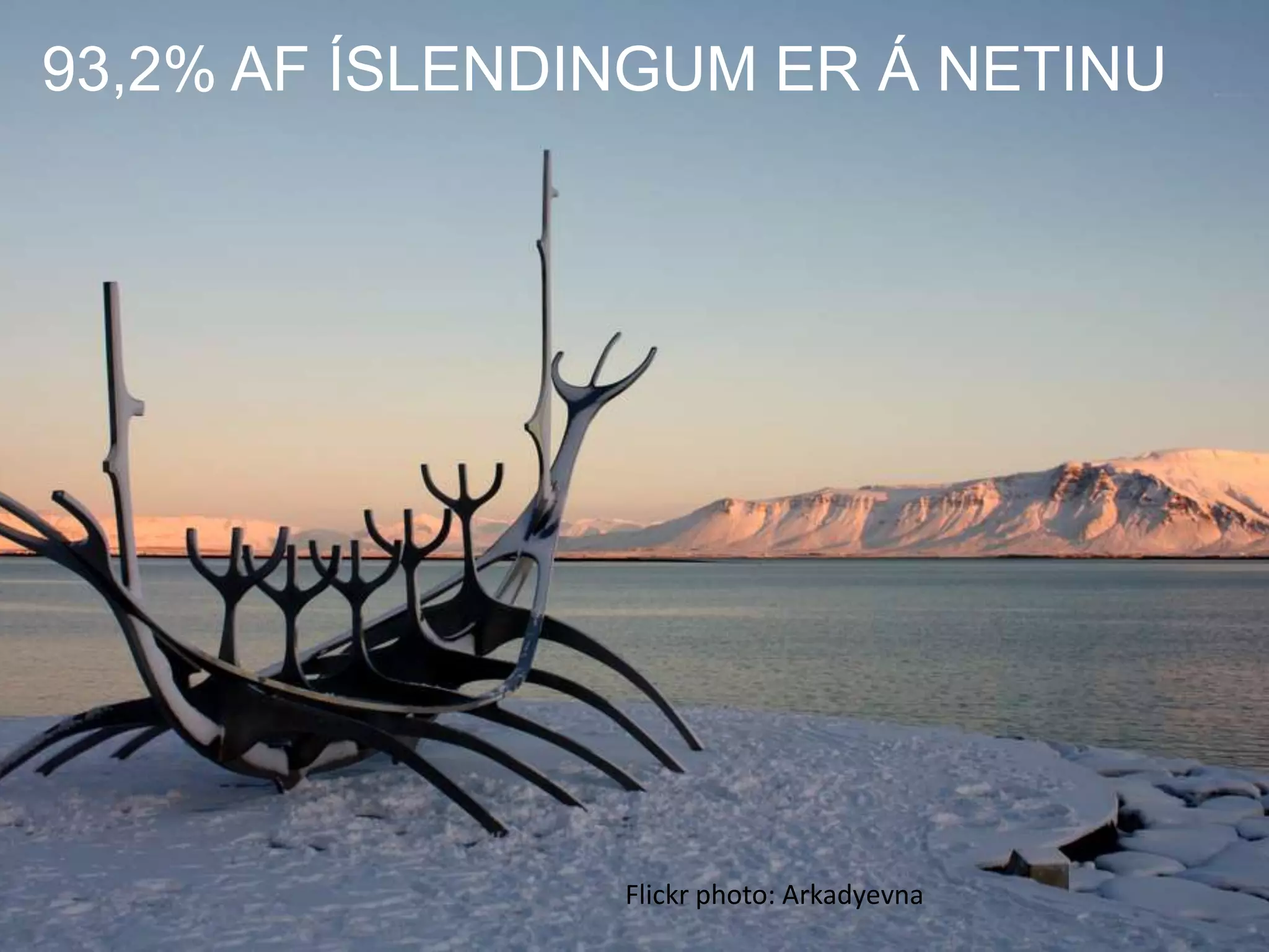 93,2% AF ÍSLENDINGUM ER Á NETINU




                Flickr photo: Arkadyevna
 