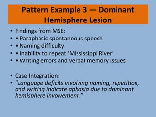 Integrative Approach to Neurological Mental Status Examination ...