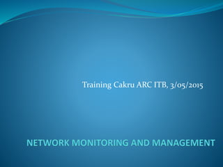 Training Cakru ARC ITB, 3/05/2015
 