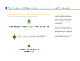 Nmu Lettering Pdf NMU Institutional Brand Standardsjjg heh | PDF
