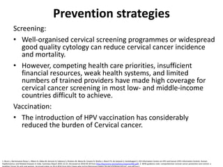 Cervical Cancer Prevention UPDATE ON H.P.V. vaccination | PDF