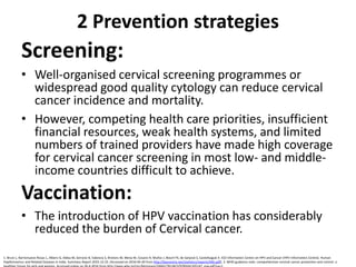 Cervical Cancer Prevention UPDATE ON H.P.V. vaccination | PDF