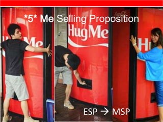 *5* Me Selling Proposition
ESP  MSP
 