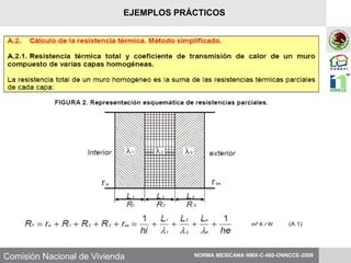 Comisión Nacional de Vivienda NORMA MEXICANA NMX-C-460-ONNCCE-2009
EJEMPLOS PRÁCTICOS
 