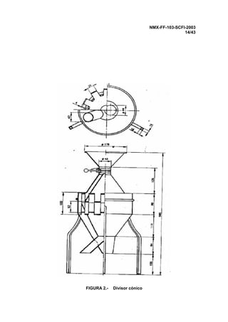 NMX-FF-103-SCFI-2003
14/43
FIGURA 2.- Divisor cónico
 