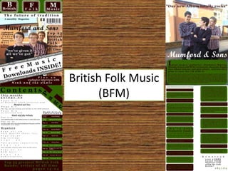 British Folk Music (BFM) 