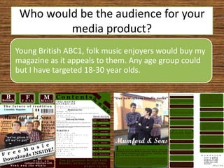 Who would be the audience for your media product?