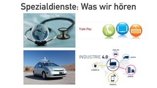 Spezialdienste: Was wir hören
 