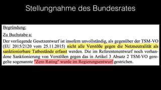Stellungnahme des Bundesrates
 