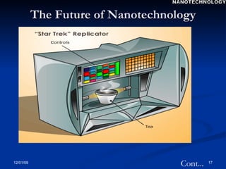 The Future of Nanotechnology NANOTECHNOLOGY Cont... 