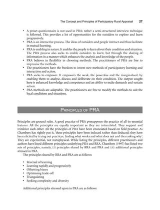 Pra Questionnaire N Narayanasamy - Participatory Rural Appraisal_ Principles, Methods and ...