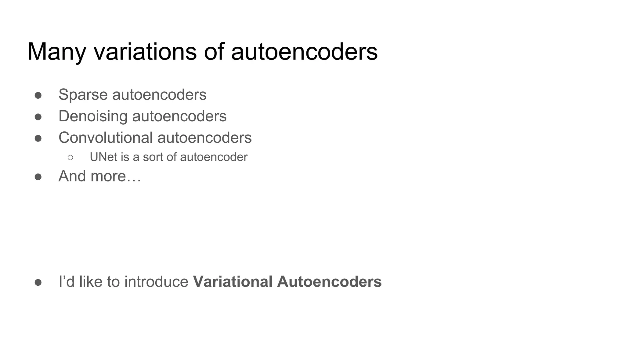 Jonathan Ronen - Variational Autoencoders tutorial | PPT