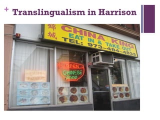 Translingualism in Harrison 