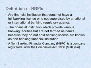 Non bank financial institutions | PPTX