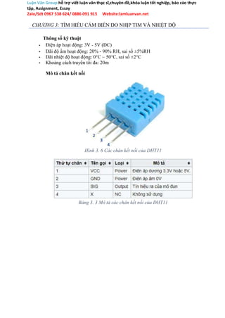 ĐỒ ÁN ỨNG DỤNG ARDUINO ĐỂ ĐO NHỊP TIM, SP02, NHIỆT ĐỘ CƠ THỂ- HIỂN THỊ ...