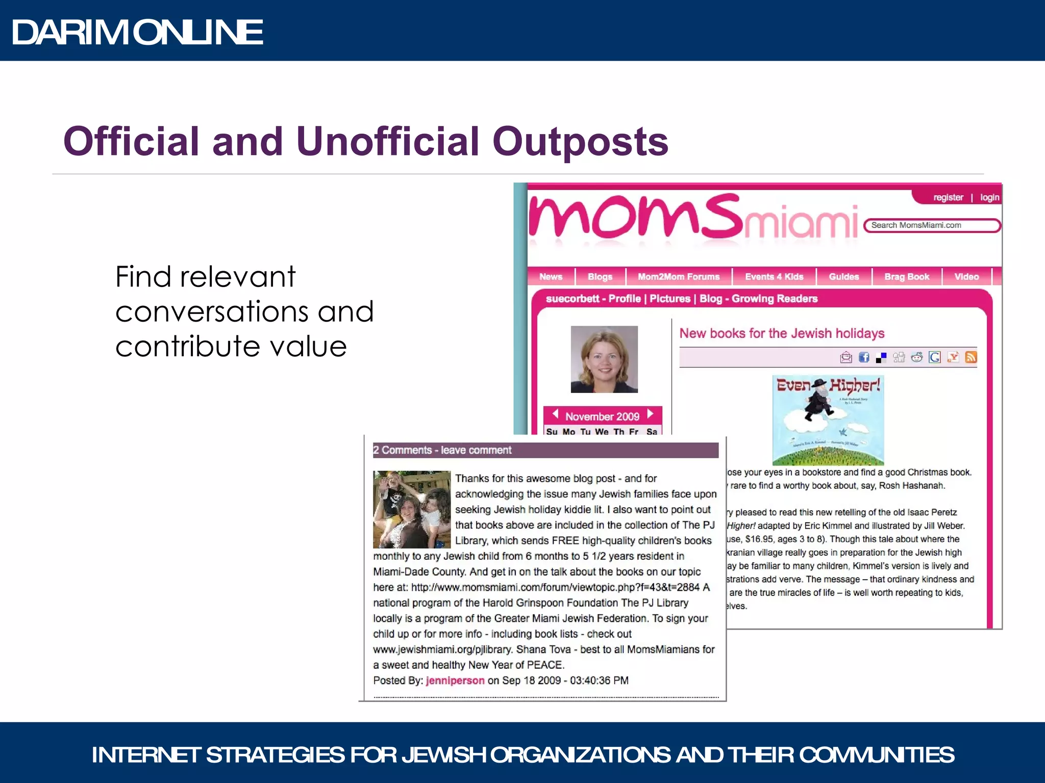 Official and Unofficial Outposts Find relevant conversations and contribute value 