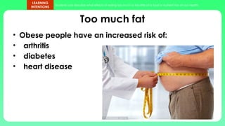 NN - Nutrient Excess & Deficiencies Nutritional Needs of others | PPTX