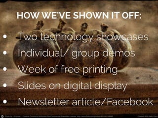 Implementation of a 3D printer in a Health Sciences Library