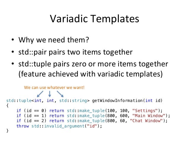 c variable arguments vs variadic templates milot shala c oscal2014 c variable arguments vs variadic templates milot shala c oscal2014
