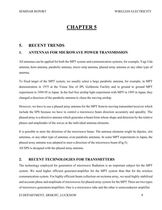 wireless electricity report word docs | DOCX