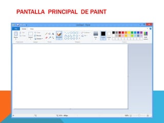 PANTALLA PRINCIPAL DE PAINT
 