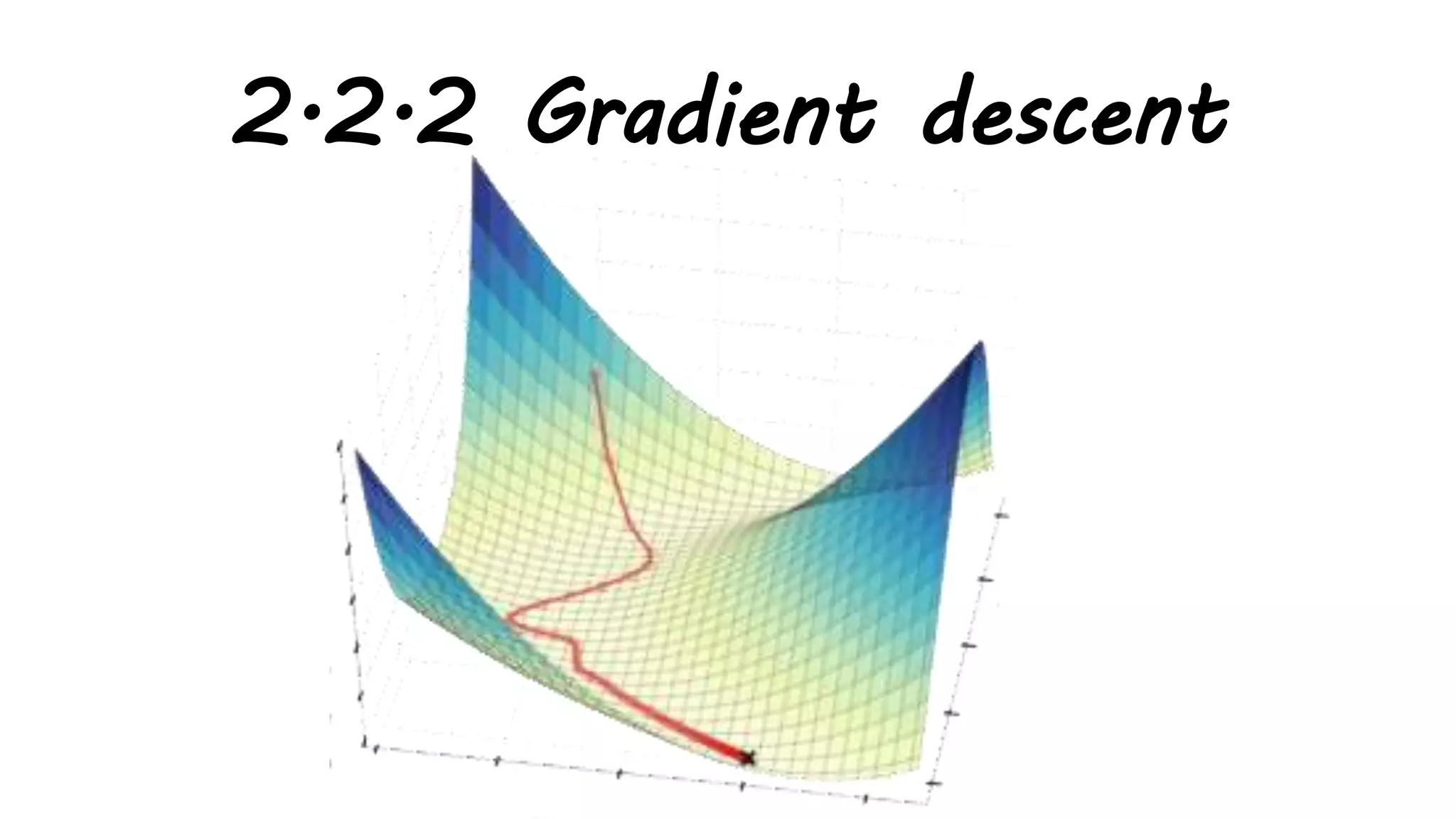 2.2.2 Gradient descent
 
