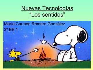 Nuevas Tecnologías “Los sentidos” María Carmen Romero González 3º EE 1 