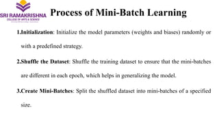 Train Batch Training and Testing Neural Network unit II | PPTX