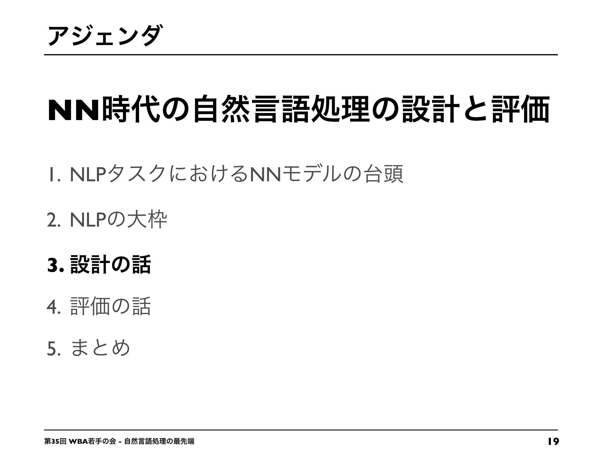 NN
1935 WBA -
1. NLP NN
2. NLP
3.
4.
5.
 